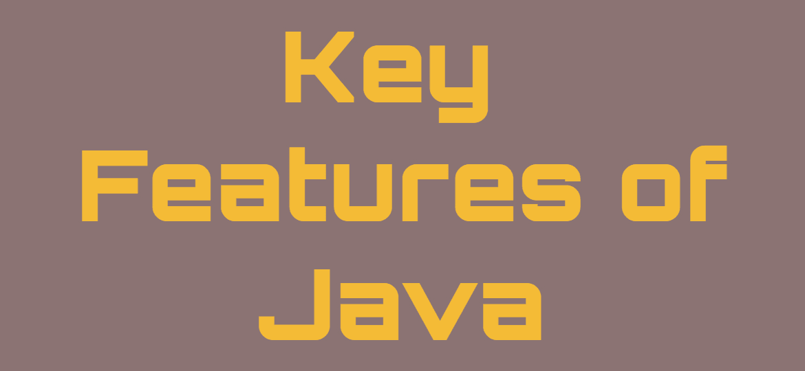 Key Features of Java